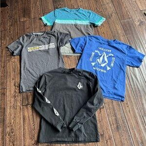 Boys Volcom T-Shirt Collection - Charcoal, Blue, Teal